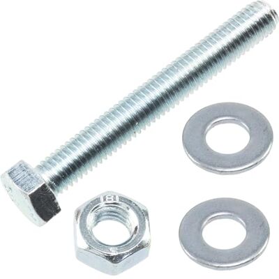 AERZETIX Kit ensemble de 15 boulons M8x60 mm à tête hexagonale + 30 rondelles M8x16 mm + 15 écrous hexagonaux M8 pour bricolage et fixation légère en acier - Publicité AERZETIX Kit ensemble de 15 boulons M8x60 mm à tête hexagonale + 30 rondelles M8x16 mm + 15 écrous hexagonaux M8 pour bricolage et fixation légère en acier - Publicité