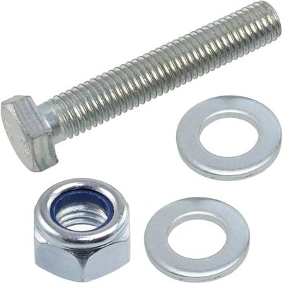 AERZETIX Kit de 10 boulons M12x70 mm à tête hexagonale + 20 rondelles + 10 écrous autobloquants hexagonaux M12 pour assemblage bricolage et fixation légère en acier - Publicité AERZETIX Kit de 10 boulons M12x70 mm à tête hexagonale + 20 rondelles + 10 écrous autobloquants hexagonaux M12 pour assemblage bricolage et fixation légère en acier - Publicité