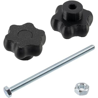 AERZETIX Kit de 12 boutons molettes poignées de serrage M6 en forme d'étoile en plastique noir + 6 vis M6x100 mm à 6 pans et 6 écrous M6 hexagonaux plage de serrage maximale 71 mm - Publicité AERZETIX Kit de 12 boutons molettes poignées de serrage M6 en forme d'étoile en plastique noir + 6 vis M6x100 mm à 6 pans et 6 écrous M6 hexagonaux plage de serrage maximale 71 mm - Publicité
