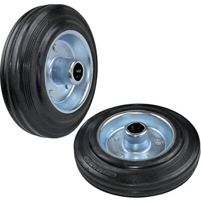 AERZETIX C58900 Lot de 2 Roues roulettes de chariot Ø160 mm avec roulement à aiguilles capacité de charge 130 kg couleur de roue: noir en caoutchouc jante en acier - Publicité AERZETIX C58900 Lot de 2 Roues roulettes de chariot Ø160 mm avec roulement à aiguilles capacité de charge 130 kg couleur de roue: noir en caoutchouc jante en acier - Publicité