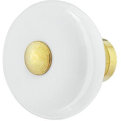 Gedotec Design Poignée de meuble laiton porcelaine blanche bouton de meuble vintage ancien bouton de meuble pour tiroirs h1345 BOUTON Ø 25 mm FERRURE POUR MEUBLES DE - Publicité Gedotec Design Poignée de meuble laiton porcelaine blanche bouton de meuble vintage ancien bouton de meuble pour tiroirs h1345 BOUTON Ø 25 mm FERRURE POUR MEUBLES DE - Publicité