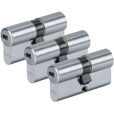 ABUS D6N30/30 C/F TR Cylindre nickelé D6 30 x 30 mm par 3 - Publicité ABUS D6N30/30 C/F TR Cylindre nickelé D6 30 x 30 mm par 3 - Publicité