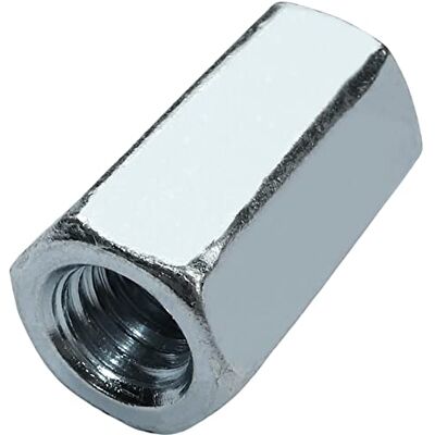 AERZETIX C58232 Lot de 10 Écrous de jonction hexagonaux allongés M8x24 mm écrou de rallonge prolongateur à filetage métrique en acier zingué - Publicité AERZETIX C58232 Lot de 10 Écrous de jonction hexagonaux allongés M8x24 mm écrou de rallonge prolongateur à filetage métrique en acier zingué - Publicité