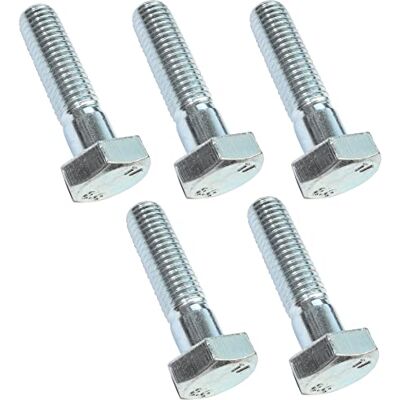AERZETIX Lot de 5 Boulons M10x40 à Filetage Partiel Tête Hexagonale Ø10x40mm DIN 931 en Acier Zingué Couleur Argent Bricolage Quincaillerie - Publicité AERZETIX Lot de 5 Boulons M10x40 à Filetage Partiel Tête Hexagonale Ø10x40mm DIN 931 en Acier Zingué Couleur Argent Bricolage Quincaillerie - Publicité