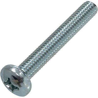 AERZETIX C59921 Lot de 20 Vis métaux à tête cylindrique M6x40 mm à empreinte PH2 boulon d'assemblage DIN 7985 dureté 4.8 en acier au carbone couleur argent - Publicité AERZETIX C59921 Lot de 20 Vis métaux à tête cylindrique M6x40 mm à empreinte PH2 boulon d'assemblage DIN 7985 dureté 4.8 en acier au carbone couleur argent - Publicité