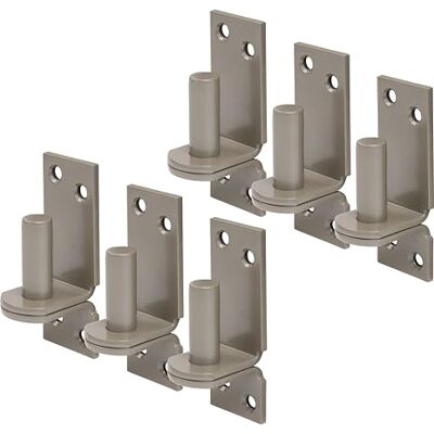 Alberts 821241 DURAVIS® Gond sur platine crochet DI en beige perle, à couche duplex RAL 1035 cote axe Ø16 mm platine 115 x 40 mm kit de 6 - Publicité Alberts 821241 DURAVIS® Gond sur platine crochet DI en beige perle, à couche duplex RAL 1035 cote axe Ø16 mm platine 115 x 40 mm kit de 6 - Publicité
