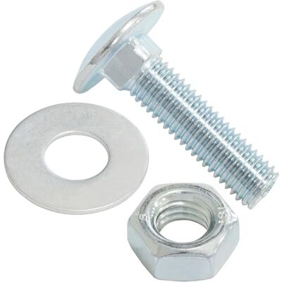 AERZETIX Ensemble de 10 boulons carrossiers M10x40mm / rondelles et écrous M10 / en acier zingué/pour fixation et assemblage - Publicité AERZETIX Ensemble de 10 boulons carrossiers M10x40mm / rondelles et écrous M10 / en acier zingué/pour fixation et assemblage - Publicité