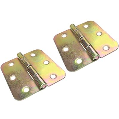 AERZETIX C57914 Lot de 2 charnières universelles rectangulaires 75x75 mm à 6 trous élément de liaison pour menuiserie en acier zingué jaune - Publicité AERZETIX C57914 Lot de 2 charnières universelles rectangulaires 75x75 mm à 6 trous élément de liaison pour menuiserie en acier zingué jaune - Publicité