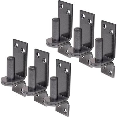 Alberts 822644 DURAVIS® Gond sur platine crochet DI en noir diamant, à couche duplex cote axe Ø16 mm platine 115 x 40 mm kit de 6 - Publicité Alberts 822644 DURAVIS® Gond sur platine crochet DI en noir diamant, à couche duplex cote axe Ø16 mm platine 115 x 40 mm kit de 6 - Publicité