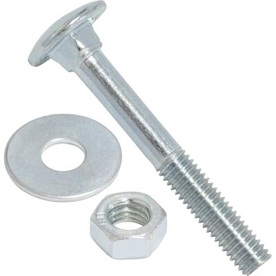 AERZETIX Ensemble de 25 boulons carrossiers M5x40mm / rondelles et écrous M5 / en acier zingué/pour fixation et assemblage - Publicité AERZETIX Ensemble de 25 boulons carrossiers M5x40mm / rondelles et écrous M5 / en acier zingué/pour fixation et assemblage - Publicité