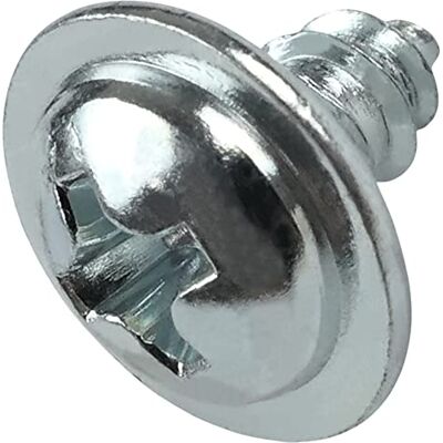 AERZETIX C58798 Lot de 50 Vis à tôle métaux autotaraudeuses Ø3.5x6.5 mm tête démi-ronde PH2 à collerette embase large DIN968 en acier zingué - Publicité AERZETIX C58798 Lot de 50 Vis à tôle métaux autotaraudeuses Ø3.5x6.5 mm tête démi-ronde PH2 à collerette embase large DIN968 en acier zingué - Publicité