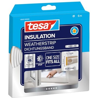 TESA - 05417-00201-00 - 6m x 9mm x 7mm - Joint d'étanchéité - Publicité TESA - 05417-00201-00 - 6m x 9mm x 7mm - Joint d'étanchéité - Publicité