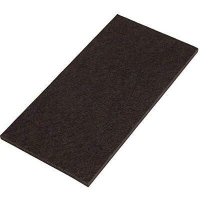 Adsamm ® / 16 x patins en feutre extra forts / bruns / 100x200 mm / rectangulaire / épaisseur 5,5 mm / patins glisseurs auto-adhésifs haut de gamme - Publicité Adsamm ® / 16 x patins en feutre extra forts / bruns / 100x200 mm / rectangulaire / épaisseur 5,5 mm / patins glisseurs auto-adhésifs haut de gamme - Publicité