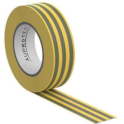 AUPROTEC 1 rouleau VDE Ruban Isolant Électrique Bande Isolatrice PVC 15mm x 10 DIN EN 60454-3-1 couleur: jaune-vert - Publicité AUPROTEC 1 rouleau VDE Ruban Isolant Électrique Bande Isolatrice PVC 15mm x 10 DIN EN 60454-3-1 couleur: jaune-vert - Publicité