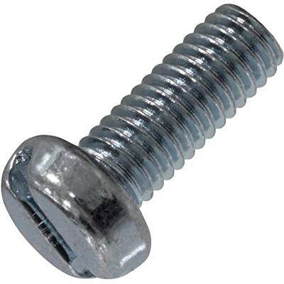 AERZETIX C60118 Lot de 50 Vis à métaux à tête cylindrique M3x8 mm à empreinte fendue S boulon d'assemblage DIN 84 dureté 4.8 en acier zingué couleur argent - Publicité AERZETIX C60118 Lot de 50 Vis à métaux à tête cylindrique M3x8 mm à empreinte fendue S boulon d'assemblage DIN 84 dureté 4.8 en acier zingué couleur argent - Publicité