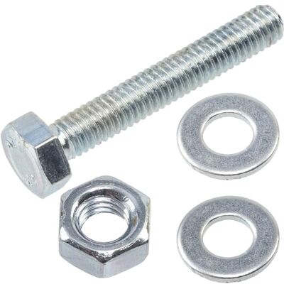 AERZETIX Kit ensemble de 25 boulons M4x25 mm à tête hexagonale + 50 rondelles M4x8 mm + 25 écrous hexagonaux M4 pour bricolage et fixation légère en acier - Publicité AERZETIX Kit ensemble de 25 boulons M4x25 mm à tête hexagonale + 50 rondelles M4x8 mm + 25 écrous hexagonaux M4 pour bricolage et fixation légère en acier - Publicité