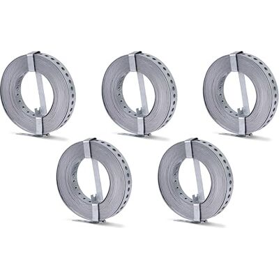 Alberts 848132 Bande multi-trous avec ou sans bobine galvanisé Sendzimir largeur 20 mm longueur 10 m kit de 5 - Publicité Alberts 848132 Bande multi-trous avec ou sans bobine galvanisé Sendzimir largeur 20 mm longueur 10 m kit de 5 - Publicité
