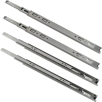 AERZETIX C41008n 2 еnsembles de Coulisses/glissières télescopiques à billes 450mm x 45mm charge maximale 45 kg rail de guidage en acier pour armoire tiroir placard commode meuble - Publicité AERZETIX C41008n 2 еnsembles de Coulisses/glissières télescopiques à billes 450mm x 45mm charge maximale 45 kg rail de guidage en acier pour armoire tiroir placard commode meuble - Publicité