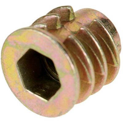 Walfront 50pcs M4×8mm Zinc Alloy Furniture Hex Drive Head Nut Threaded, For Wood Insert Threaded Interface Screws - Publicité Walfront 50pcs M4×8mm Zinc Alloy Furniture Hex Drive Head Nut Threaded, For Wood Insert Threaded Interface Screws - Publicité