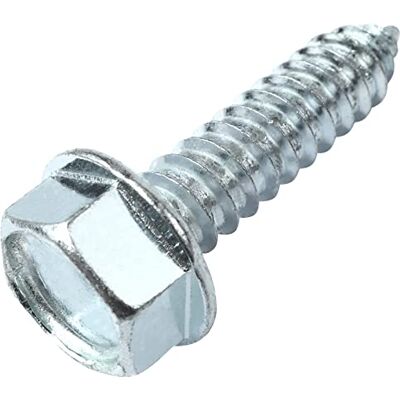 AERZETIX C58622 Lot de 25 Vis à tôle métaux autotaraudeuses Ø6.3x25 mm à collerette embase à tête hexagonale 6 pans DIN6928 en acier zingué couleur argent - Publicité AERZETIX C58622 Lot de 25 Vis à tôle métaux autotaraudeuses Ø6.3x25 mm à collerette embase à tête hexagonale 6 pans DIN6928 en acier zingué couleur argent - Publicité