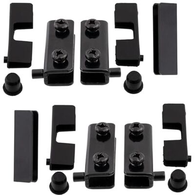 AERZETIX Lot de 2 Paires de Charnières Pivotantes pour Porte en Verre Acier Finition Noir - Publicité AERZETIX Lot de 2 Paires de Charnières Pivotantes pour Porte en Verre Acier Finition Noir - Publicité
