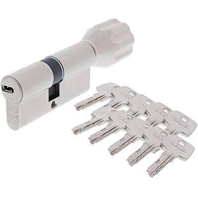 ABUS EC550 Profil Cylindre À Bouton Z30/K35mm Avec 10 Clefs - Publicité ABUS EC550 Profil Cylindre À Bouton Z30/K35mm Avec 10 Clefs - Publicité