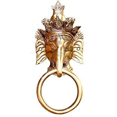 eSplanade Heurtoirs de Porte en Laiton Elephant Accessoires de décoration de Porte Heurtoirs de Porte en Laiton pour la décoration intérieure Poignée de Porte de 8 po Quincaillerie Vintage - Publicité eSplanade Heurtoirs de Porte en Laiton Elephant Accessoires de décoration de Porte Heurtoirs de Porte en Laiton pour la décoration intérieure Poignée de Porte de 8 po Quincaillerie Vintage - Publicité