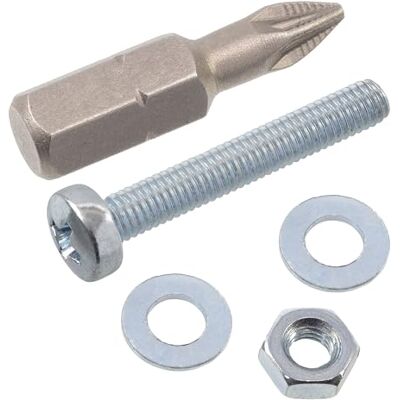 AERZETIX Kit fixation M3x20 mm / 50 vis métaux / 50 écrous hexagonaux / 100 rondelles plates / 1 embout 1/4 PZ1 - Publicité AERZETIX Kit fixation M3x20 mm / 50 vis métaux / 50 écrous hexagonaux / 100 rondelles plates / 1 embout 1/4 PZ1 - Publicité