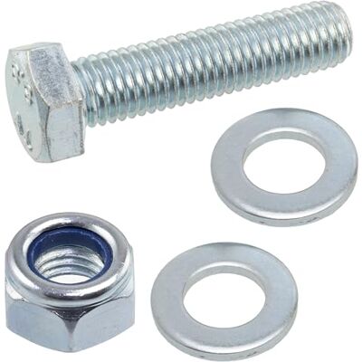 AERZETIX Kit de 10 boulons M12x50 mm à tête hexagonale + 20 rondelles + 10 écrous autobloquants hexagonaux M12 pour assemblage bricolage et fixation légère en acier - Publicité AERZETIX Kit de 10 boulons M12x50 mm à tête hexagonale + 20 rondelles + 10 écrous autobloquants hexagonaux M12 pour assemblage bricolage et fixation légère en acier - Publicité