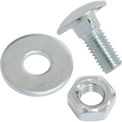 AERZETIX Ensemble de 15 boulons carrossiers M8x20mm / rondelles et écrous M8 / en acier zingué/pour fixation et assemblage - Publicité AERZETIX Ensemble de 15 boulons carrossiers M8x20mm / rondelles et écrous M8 / en acier zingué/pour fixation et assemblage - Publicité