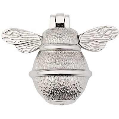 Brass bee Silver Bee Heurtoir de porte d'entrée Heurtoir de porte d'entrée en laiton massif poli argent/chromé avec plaque de gâche UPVC Meubles de porte d'entrée Bumblebee avec un design unique (nickel) - Publicité Brass bee Silver Bee Heurtoir de porte d'entrée Heurtoir de porte d'entrée en laiton massif poli argent/chromé avec plaque de gâche UPVC Meubles de porte d'entrée Bumblebee avec un design unique (nickel) - Publicité
