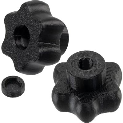 AERZETIX Lot de 10 boutons molettes de serrage М5 en forme d'étoile pour vis et écrou à 6 pans verrouiller bloquer réglage mobilier technique trépied en plastique noir - Publicité AERZETIX Lot de 10 boutons molettes de serrage М5 en forme d'étoile pour vis et écrou à 6 pans verrouiller bloquer réglage mobilier technique trépied en plastique noir - Publicité