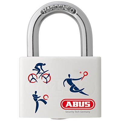 ABUS T65AL/30 mySport B/E Cadenas à clé en Alu 30 mm - Publicité ABUS T65AL/30 mySport B/E Cadenas à clé en Alu 30 mm - Publicité