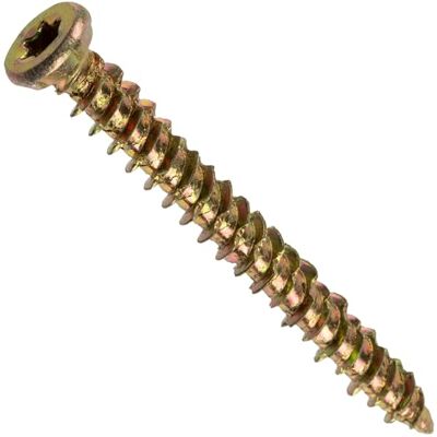 AERZETIX C44663 Lot de 20 Vis pour béton Ø7.5x72mm à empreint étoile T30 montage directe sans cheville à tête fraisée en acier zingué ancrage fixation bâtiment charpente bois - Publicité AERZETIX C44663 Lot de 20 Vis pour béton Ø7.5x72mm à empreint étoile T30 montage directe sans cheville à tête fraisée en acier zingué ancrage fixation bâtiment charpente bois - Publicité