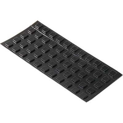 Adsamm ® Lot de 55 butées autocollantes 10 x 10 mm Hauteur : 2,5 mm Carré Noir Tampon élastique à coller pour meubles, portes, couvercles, table en verre, carrelage - Publicité Adsamm ® Lot de 55 butées autocollantes 10 x 10 mm Hauteur : 2,5 mm Carré Noir Tampon élastique à coller pour meubles, portes, couvercles, table en verre, carrelage - Publicité