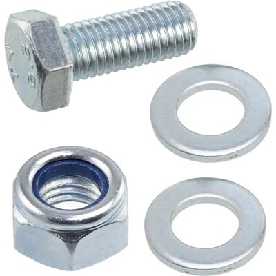 AERZETIX Kit de 10 boulons M12x30 mm à tête hexagonale + 20 rondelles + 10 écrous autobloquants hexagonaux M12 pour assemblage bricolage et fixation légère en acier - Publicité AERZETIX Kit de 10 boulons M12x30 mm à tête hexagonale + 20 rondelles + 10 écrous autobloquants hexagonaux M12 pour assemblage bricolage et fixation légère en acier - Publicité