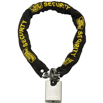 Sterling 106SSP Chaîne et cadenas en acier trempé, noir, 10 mm x 1 m - Publicité Sterling 106SSP Chaîne et cadenas en acier trempé, noir, 10 mm x 1 m - Publicité