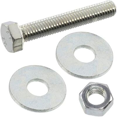 AERZETIX Kit ensemble de 25 boulons M5x30 mm à tête hexagonale + 50 rondelles larges M5x15 mm + 25 écrous hexagonaux M5 pour bricolage et fixation légère en acier - Publicité AERZETIX Kit ensemble de 25 boulons M5x30 mm à tête hexagonale + 50 rondelles larges M5x15 mm + 25 écrous hexagonaux M5 pour bricolage et fixation légère en acier - Publicité