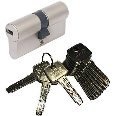 ABUS EC550 Profil-Double cylindre Longueur (a/b) 35/40mm (c=75mm) avec 10 Clés - Publicité ABUS EC550 Profil-Double cylindre Longueur (a/b) 35/40mm (c=75mm) avec 10 Clés - Publicité