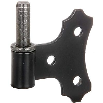 Alberts 306588 Gond avec tableau à visser laquée noire cote axe Ø14 mm platine 94 x 94 mm - Publicité Alberts 306588 Gond avec tableau à visser laquée noire cote axe Ø14 mm platine 94 x 94 mm - Publicité
