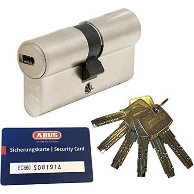 ABUS ec660Profil Double cylindre Longueur (A/B) 30/45mm (C = 75mm) avec 6clés, avec carte de sécurité - Publicité ABUS ec660Profil Double cylindre Longueur (A/B) 30/45mm (C = 75mm) avec 6clés, avec carte de sécurité - Publicité