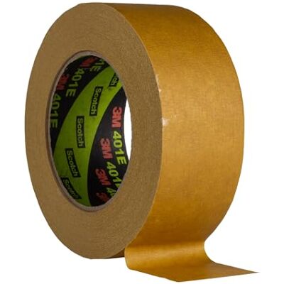 3M 7100042954 Ruban Adhésif de Masquage Papier Crêpé 401E 48 mm x 50 m Marron Lot de 20 - Publicité 3M 7100042954 Ruban Adhésif de Masquage Papier Crêpé 401E 48 mm x 50 m Marron Lot de 20 - Publicité
