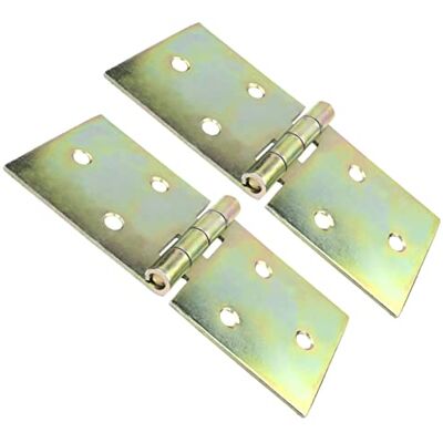 AERZETIX C57917 Lot de 2 charnières universelles rectangulaires 105x45 mm à 6 trous élément de liaison pour menuiserie en acier zingué jaune - Publicité AERZETIX C57917 Lot de 2 charnières universelles rectangulaires 105x45 mm à 6 trous élément de liaison pour menuiserie en acier zingué jaune - Publicité