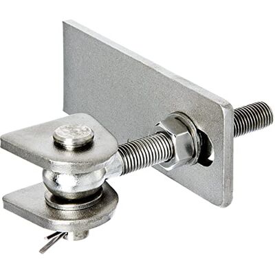 Alberts 326203 Paumelle de porte pour ouverture à 180° modèle long vis et écrous galvanisés à chaud, boulons et goupille en acier inoxydable filetage M16 - Publicité Alberts 326203 Paumelle de porte pour ouverture à 180° modèle long vis et écrous galvanisés à chaud, boulons et goupille en acier inoxydable filetage M16 - Publicité