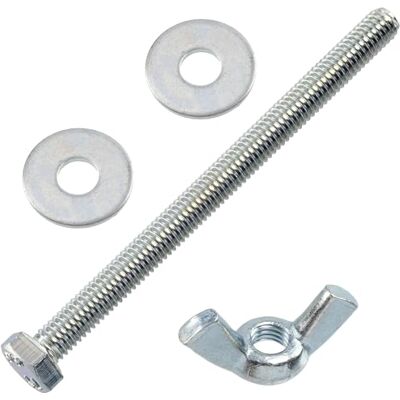 AERZETIX Kit ensemble de 25 écrous papillons à oreilles M5 + 50 rondelles plates larges pour vis M5 + 25 boulons M5x50 mm à tête hexagonale en acier - Publicité AERZETIX Kit ensemble de 25 écrous papillons à oreilles M5 + 50 rondelles plates larges pour vis M5 + 25 boulons M5x50 mm à tête hexagonale en acier - Publicité