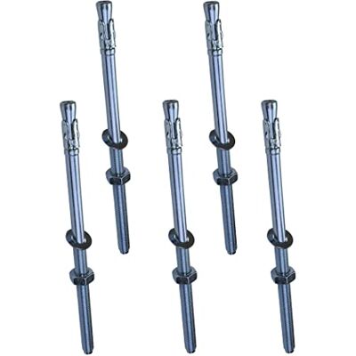 AERZETIX Boulon Vis d'Ancrage Filetage Long, Goujon à Expansion M10x200mm en Acier Zingué pour Béton, Pierre 5 Pièces - Publicité AERZETIX Boulon Vis d'Ancrage Filetage Long, Goujon à Expansion M10x200mm en Acier Zingué pour Béton, Pierre 5 Pièces - Publicité
