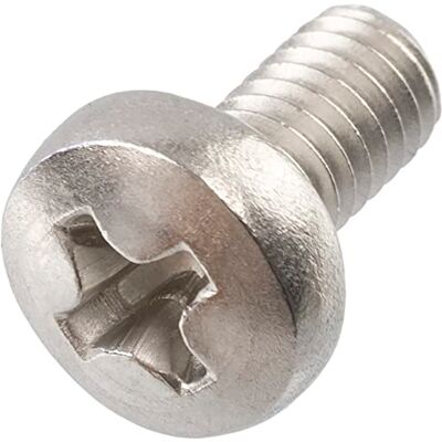 AERZETIX C59766 Lot de 20 Vis à métaux à tête cylindrique M4x8 mm à empreinte PH2 boulon d'assemblage DIN 7985 en acier inoxydable A2 couleur argent - Publicité AERZETIX C59766 Lot de 20 Vis à métaux à tête cylindrique M4x8 mm à empreinte PH2 boulon d'assemblage DIN 7985 en acier inoxydable A2 couleur argent - Publicité