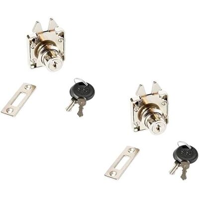 Gedotec Serrure de meuble ® Lot de loquet à visser pour portes coulissantes et volets roulants en acier chromé poli avec axe pour portes coulissantes. 24,5-41 mm Produit - Publicité Gedotec Serrure de meuble ® Lot de loquet à visser pour portes coulissantes et volets roulants en acier chromé poli avec axe pour portes coulissantes. 24,5-41 mm Produit - Publicité