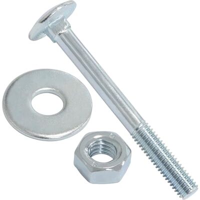 AERZETIX Ensemble de 25 boulons carrossiers M6x60mm / rondelles et écrous M6 / en acier zingué/pour fixation et assemblage - Publicité AERZETIX Ensemble de 25 boulons carrossiers M6x60mm / rondelles et écrous M6 / en acier zingué/pour fixation et assemblage - Publicité