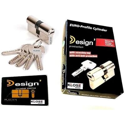 KLOSE BESSER Cylindre de Sécurite "" -5 Clés Non Copiables . 20 Pistons. réversibles 30x40mm - Publicité KLOSE BESSER Cylindre de Sécurite "" -5 Clés Non Copiables . 20 Pistons. réversibles 30x40mm - Publicité